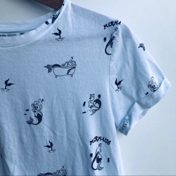 Berksha Mermaid Graphic T-Shirt Size Small - Picture 4 of 6